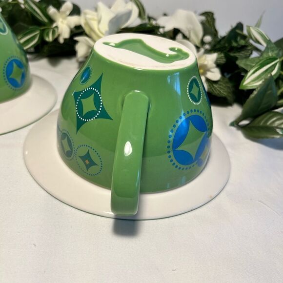 Set 2006 Holiday Starbucks Mugs w/Plates - Picture 5 of 11